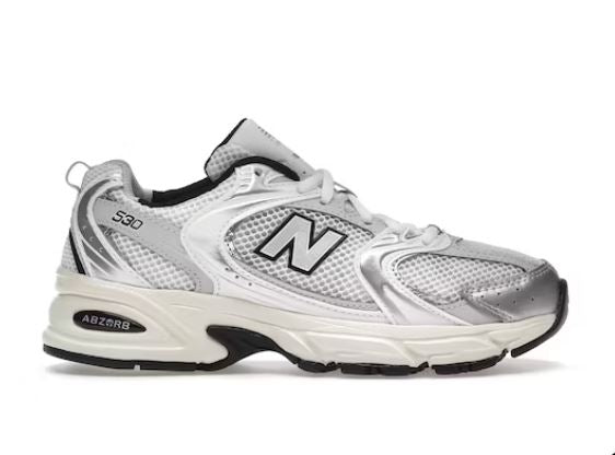 New Balance 530 White Silver Metallic (MR530TA)